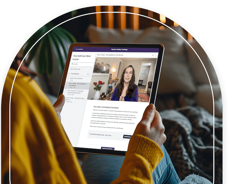 self care course - videos mockup
